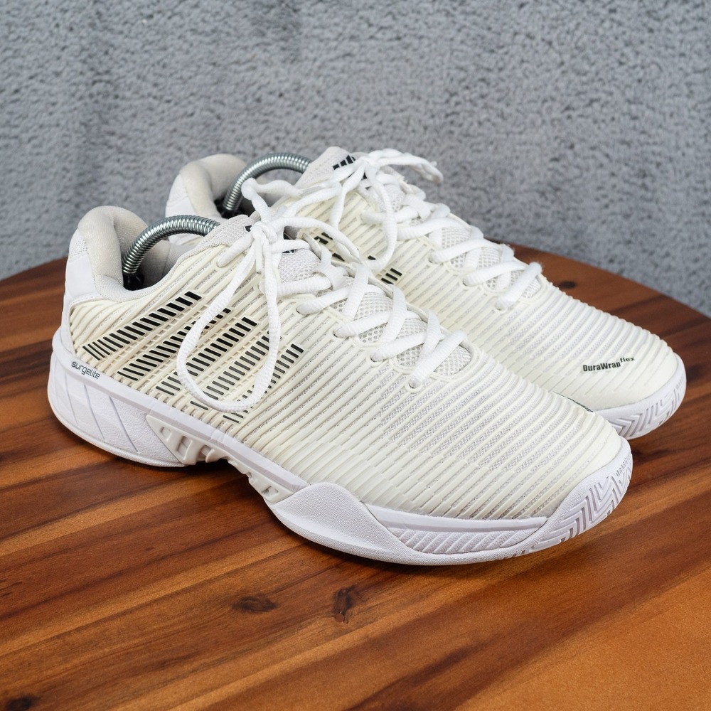 K-Swiss Hypercourt Express 2 Men's Size 10.5 US White Black Clay Tennis Shoes